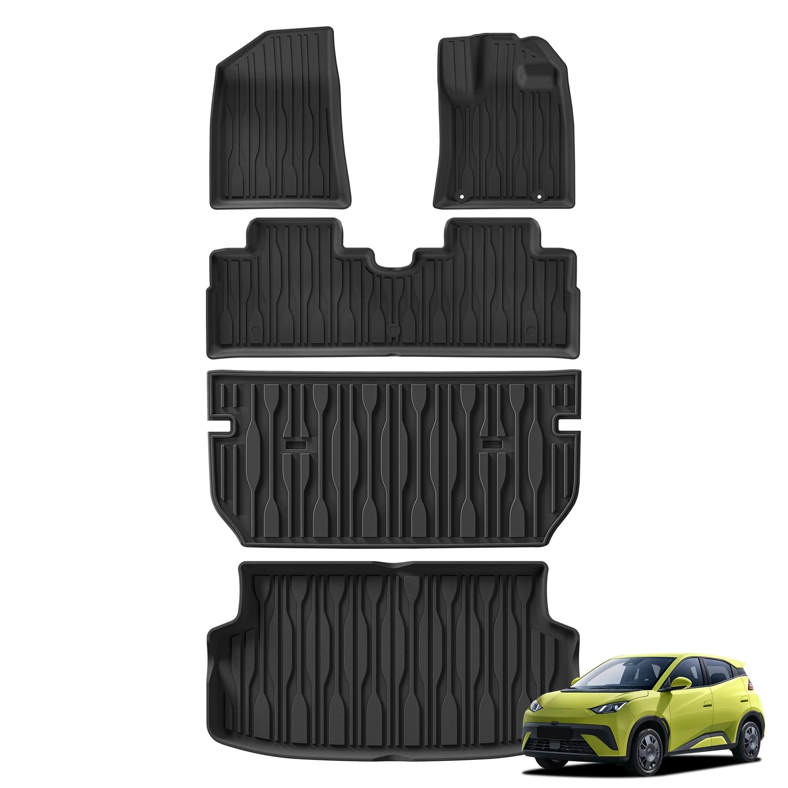 LUCKEASY Left/Right Drive for BYD Seagull/ATTO1 2025 Car Floor Mats Protective Pad Interior Accessories Waterproof Trunk Mat