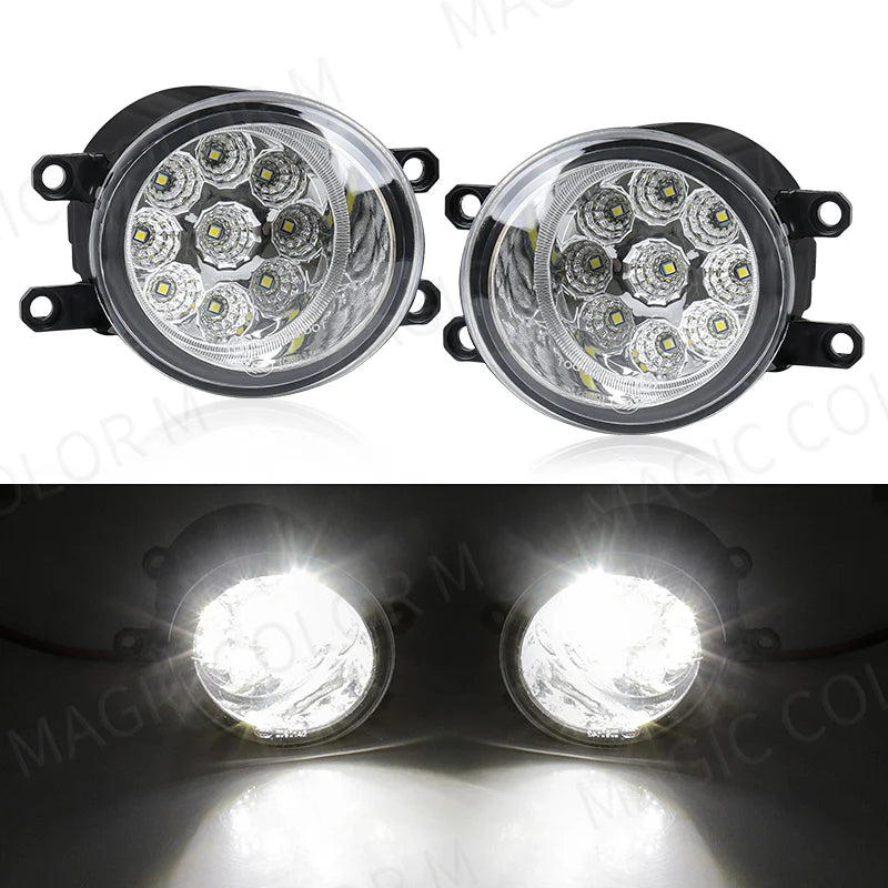 For Toyota Fog Lamps LED Fit Corolla RAV4 Camry Yaris Prius CHR Hilux Lexus Car Headlight Daytime Running Lights 12V