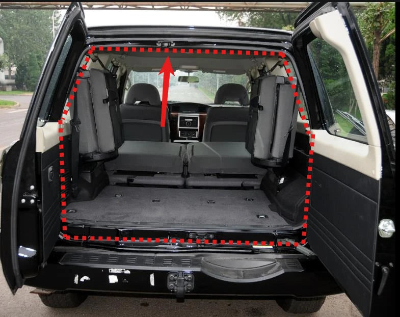 1 Piece Door Rubber Seal for Nissan Patrol Y61 Protect Rubber Weather Seal  for Y61 Seal Rubber Without Clip Accessories