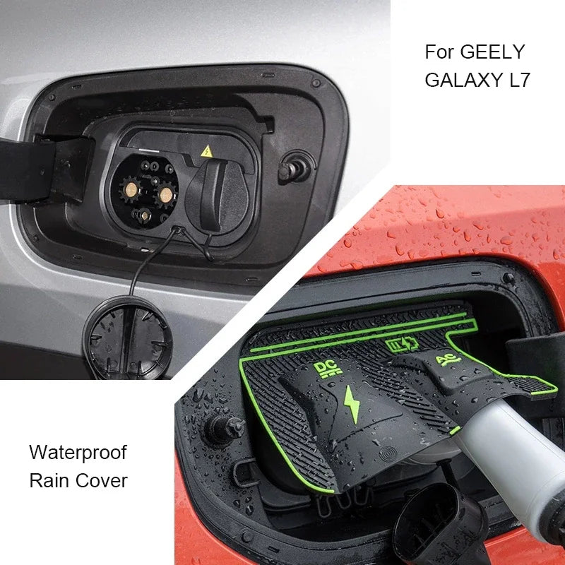 New Energy Car Charging Port Waterproof Cover Gun Charge Rain Cover For ROX 01 GEELY GALAXY L7 E5 EX5 E8 M9 GEOME STARRAY EM-i