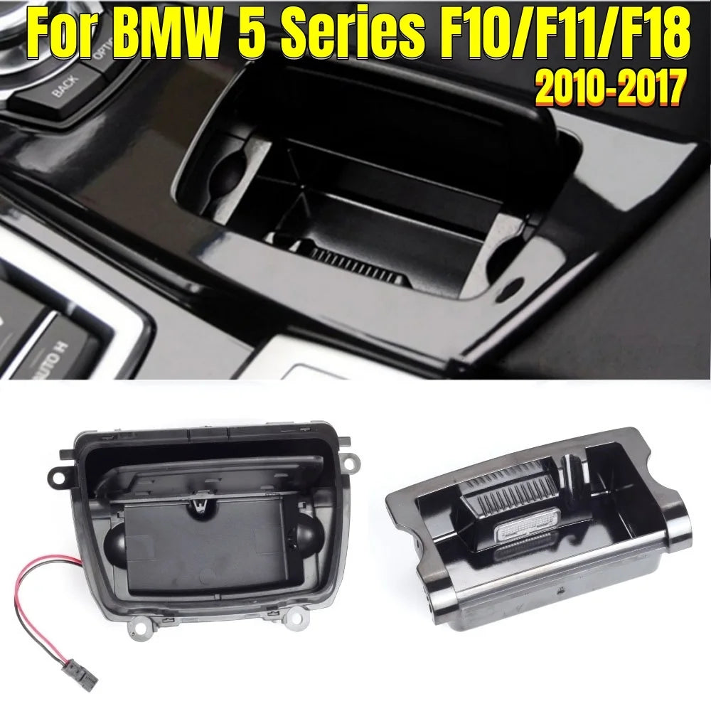 لطفاية سجائر لسيارات BMW الفئة الخامسة F10/F11/F18 موديلات 2010-2017 الجديدة، تصميم سيارة، طفاية سجائر للكونسول الوسطي لملحقات BMW F18 F11 F10
