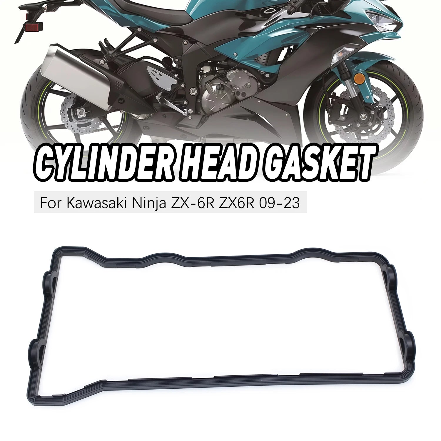 Motorcycle Cylinder Head Cover Gasket For Kawasaki Ninja ZX-6R 2009 2010 2011 2012 2013 2014 2015 2016-2025 11061-0375 Parts