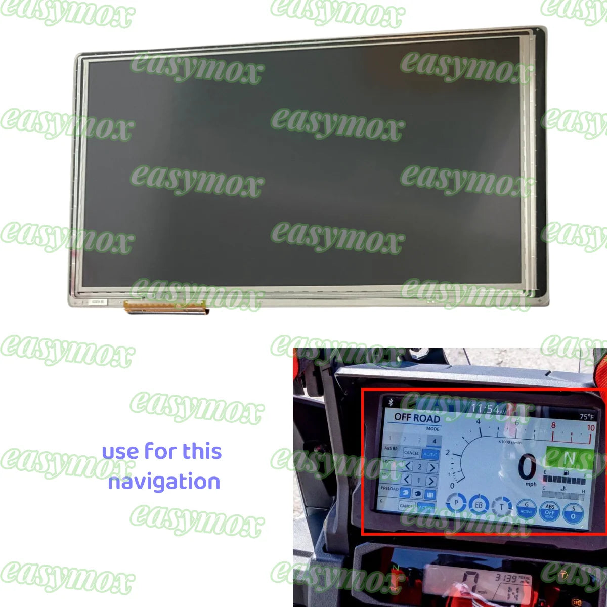 LCD Display With Touch Panel Digitizer For 2020-2024 Honda CRF1100L Africa Twin motorcycle