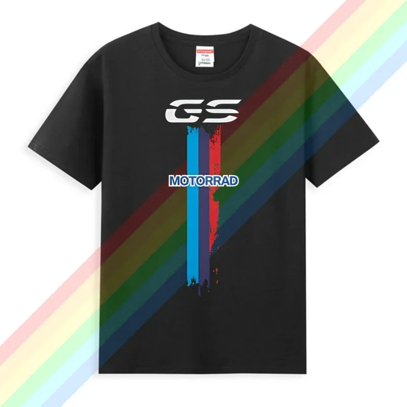 New Hot Sale Summer 100% Cotton for 1250 GS Exclusive for BMW Fans Motorrad R1250GS T Shirt Men Hip Hop Streetwear T-shirt S-3XL