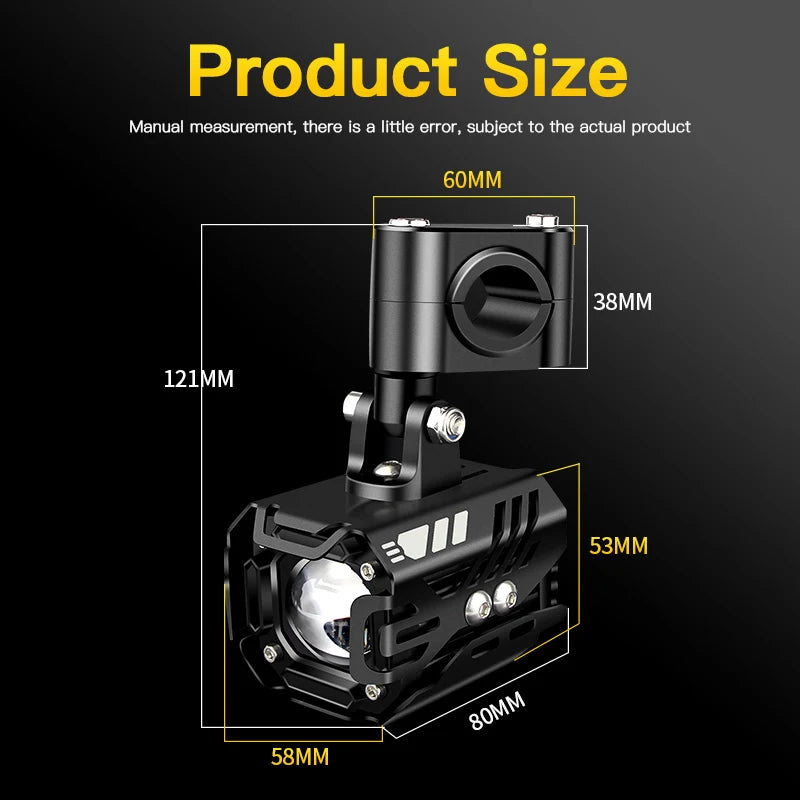 80W Motorcycle Spotlight LED Fog Lights For Honda Africa Twin CRF1000L NC700X For Honda CRF 1000 L ADV Motorcycle Accessories