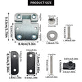 For Land Rover Defender 1 Set New Front Door Heavy Duty Hinge with Stainless Steel Nut Bolt Kit DA1070W LRC1072 Car Accessories