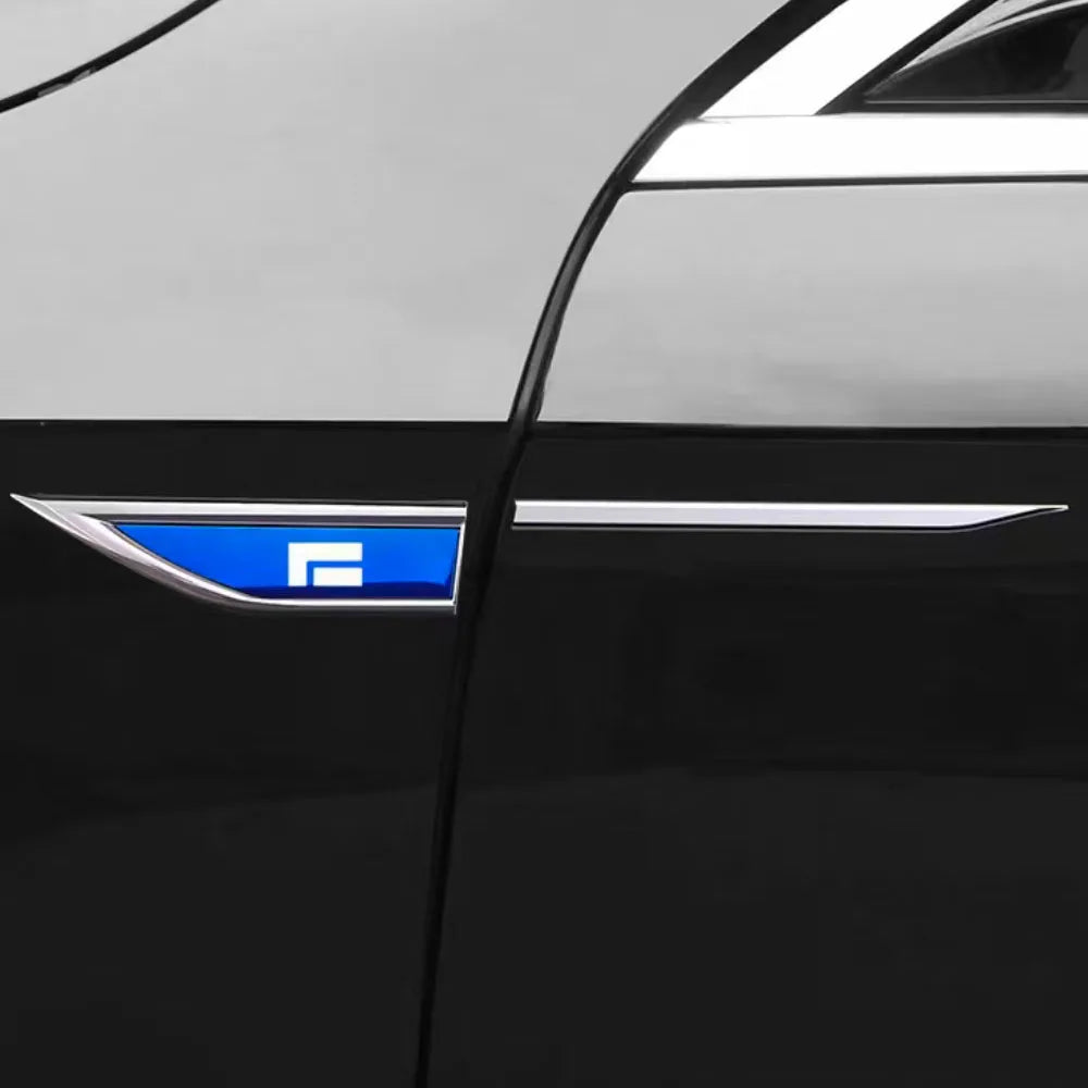 Car Leaf Panel Side Stickers Body Metal Stickers Personalized Sports Decoration For 2024 2025 BAIC JISHI Polestones 01 ROX 01