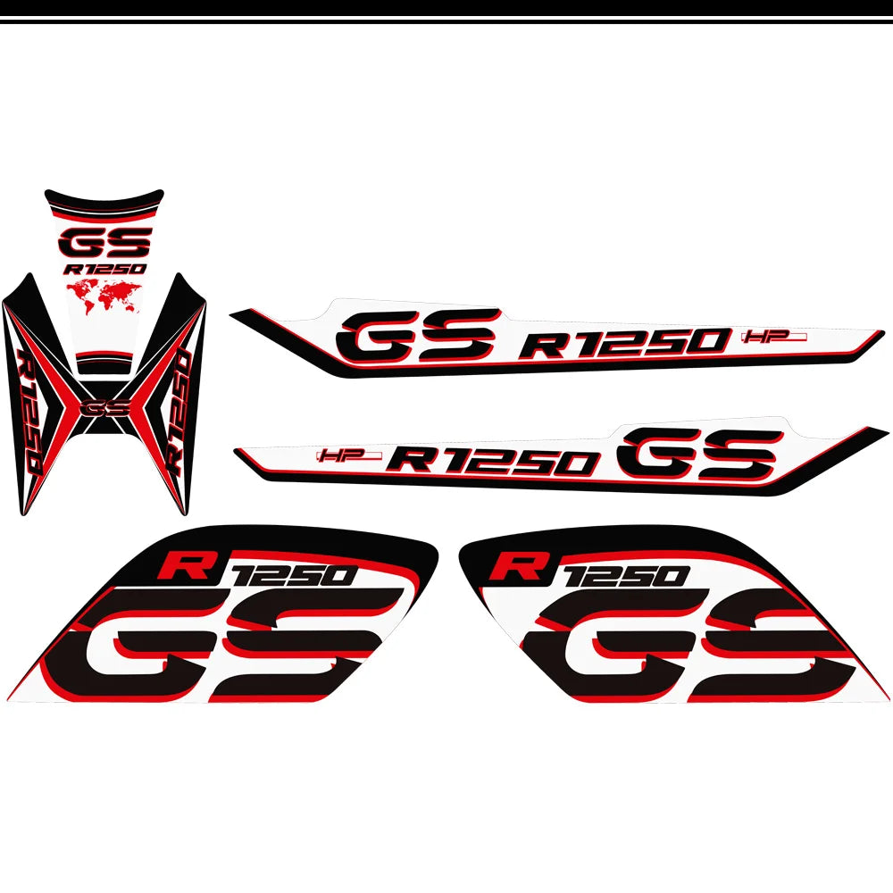 For BMW R1250GS R1250 R 1250 GS HP Rallye Motorcycle Tank Pad Front Nose Beak Fairing Fender Protector Stickers 2019 2020 2021