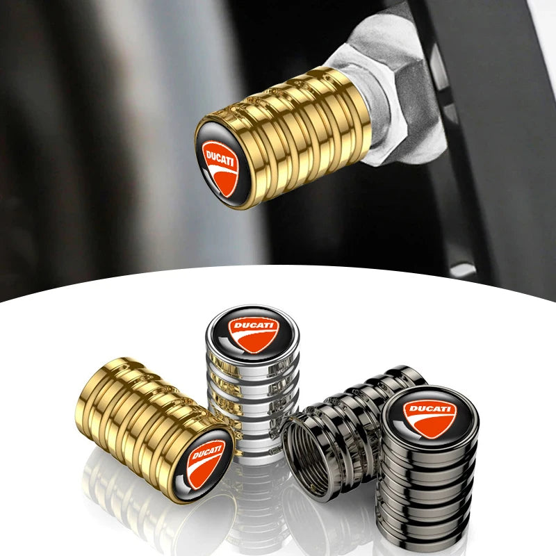 4Pcs Car Styling Aluminium Alloy Wheel Tire Valve Cover Caps For Ducati Panigale Diavel V2 Scrambler MONSTER 695 1200 Motorcycle