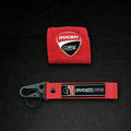 for Motorcycle Embroidery Front Fluid Oil Brake Reservoir Sock Cover Ducati Monster Panigale Diavel Superleggera V4 V2 Scrambler