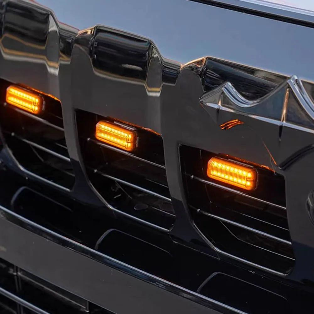 For BYD Leopard 8 Denza B8 2024-2026 Front Bumper Led Marker Lights Daytime Running Lamps Dedicated Modification Accessories