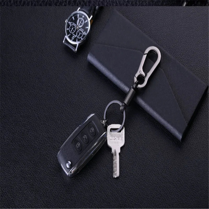 Car Keychain Climbing Hook Simple Shape Accessories Metal Vintage for Formula 1 Land Rover Defender Bmw E39 Keychain