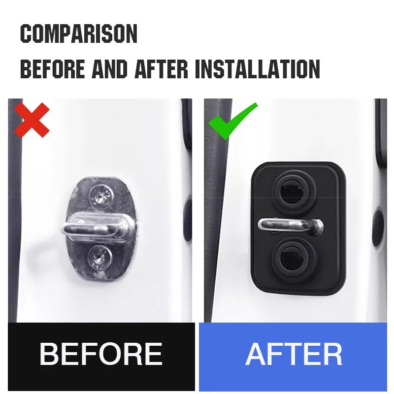 For ROX 01 Polar Stone (Jishi) 01 2023 2024 2025 2026 Car Door Lock Silicone Cover Limiter Protector Dust Proof Anti Corrosion