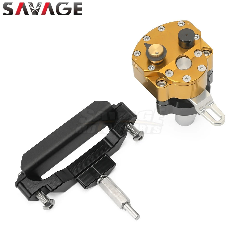 ZX4R 2026 Steering Damper Stabilizer For Kawasaki Ninja ZX-25R/SE/RR ZX-4RR Linear Steering Damper Stabilizer Reverse Safety