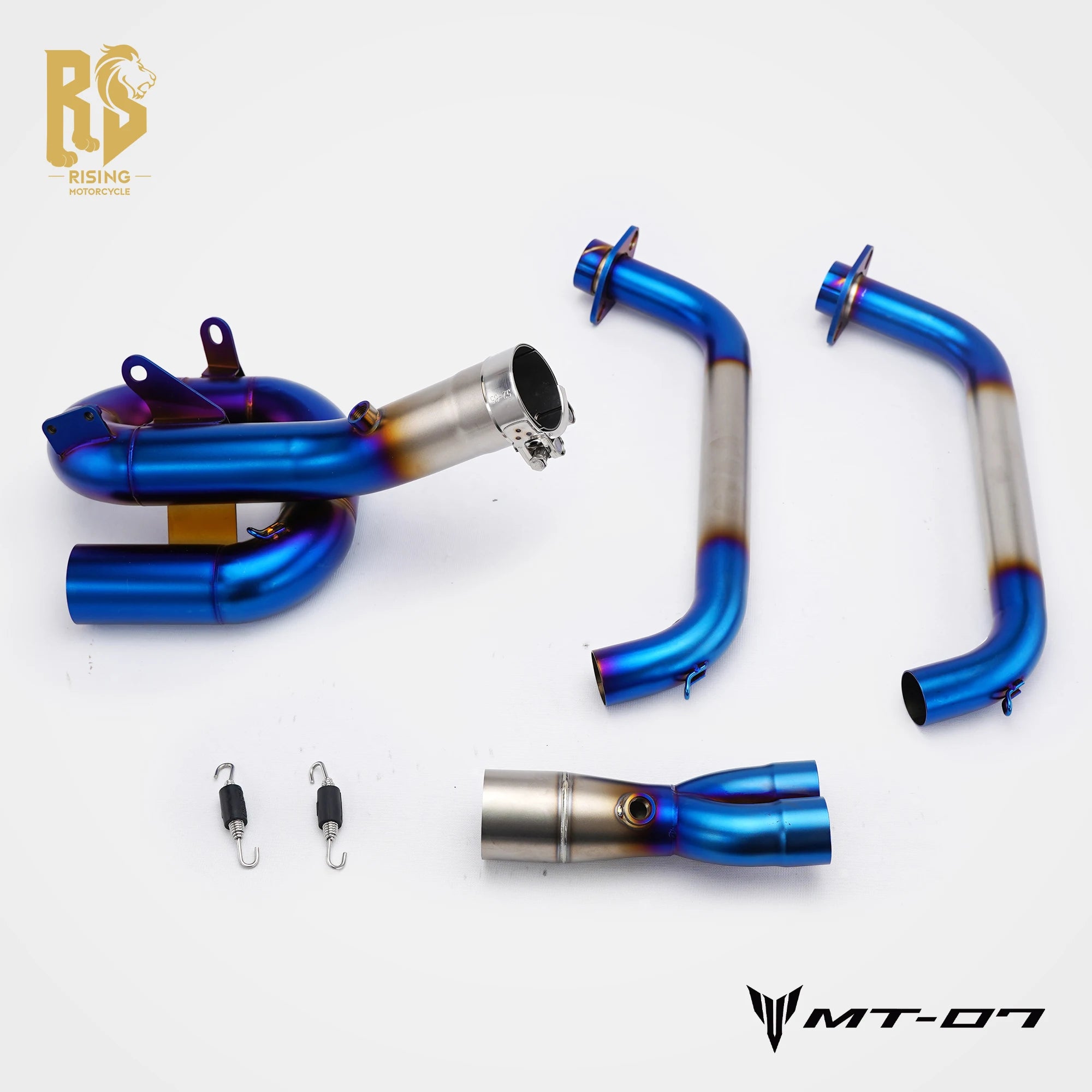 For Yamaha YZF MT07 FZ-07 MT-07 XSR700 2014-2026 swirl Flow Slip-On Full Exhaust System Front Pipe Motorcycle Muffler Escape