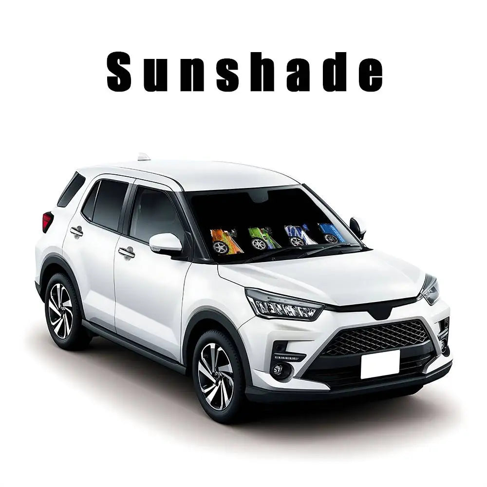 واقي الشمس الزجاجي الأمامي للسيارة بتصميم "Cool The F-fast And The F-furious" العصري والأنيق، غطاء زجاج أمامي للسيارة، ستارة حاجب شمس للسيارة