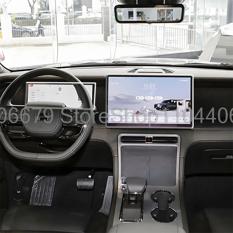 For ROX 01 Polestones 01 2023 2024 15.7inch Car gps navigation and 12.3inch instrument Tempered Glass Screen Protector film