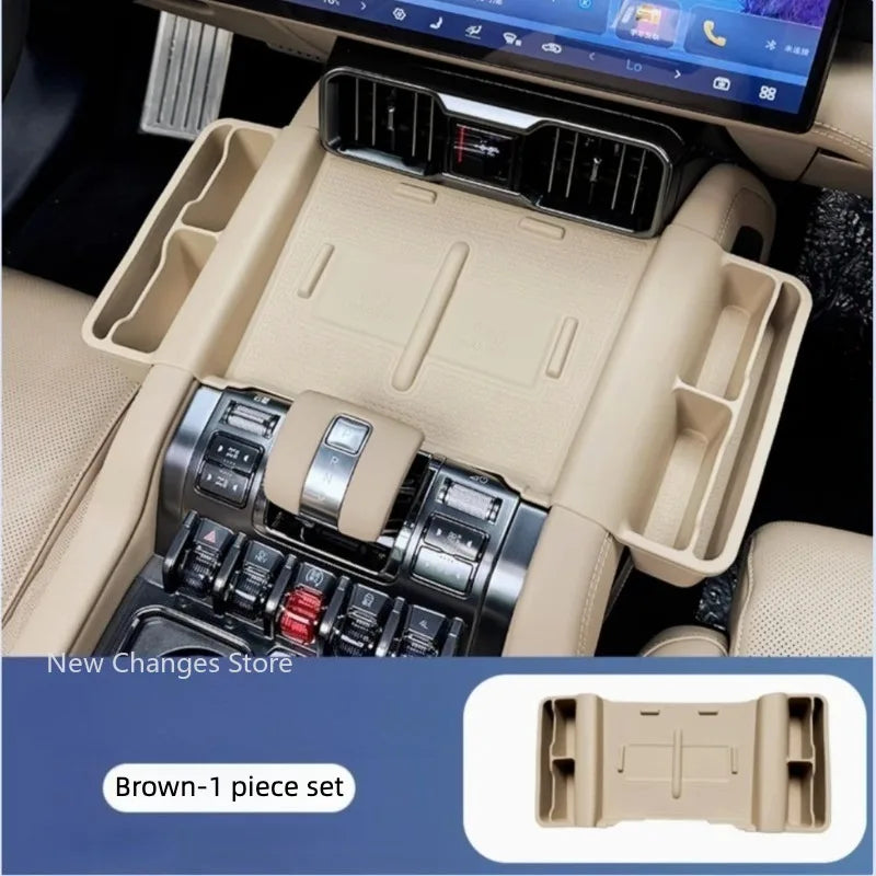 For BYD Denza B8 2024 2025 Models Wireless Charging Silicone Pad Central Control Storage Box Modify Accessories