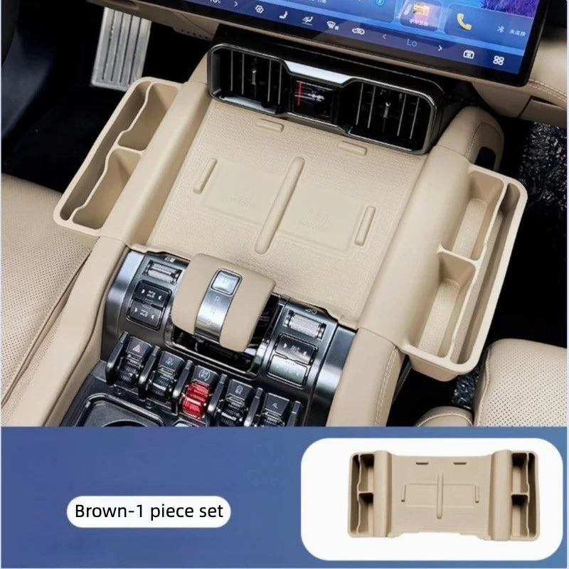 For BYD Denza B8 2024 2025 Models Wireless Charging Silicone Pad Central Control Storage Box Modify Accessories