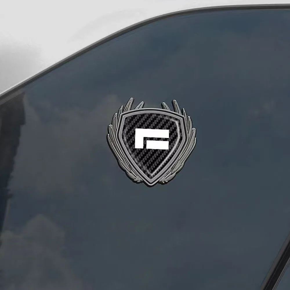 Car Metal Wing Badge Side Window Trunk Car Logo Decoration Sticker Fit For 2024 2025 BAIC JISHI Polestones 01 ROX 01