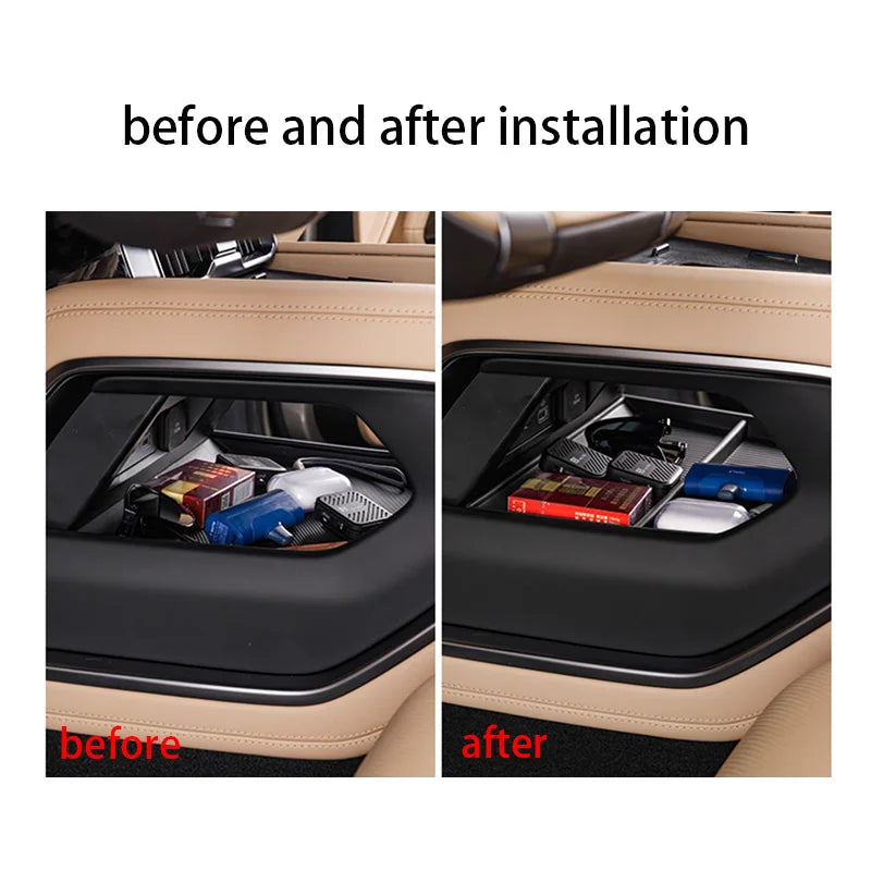 BYD FangChengBao Leopard 8 Denza B8 TPE Storage Box Cushion Under The Central Control Protective Pad For Storage Box Interior