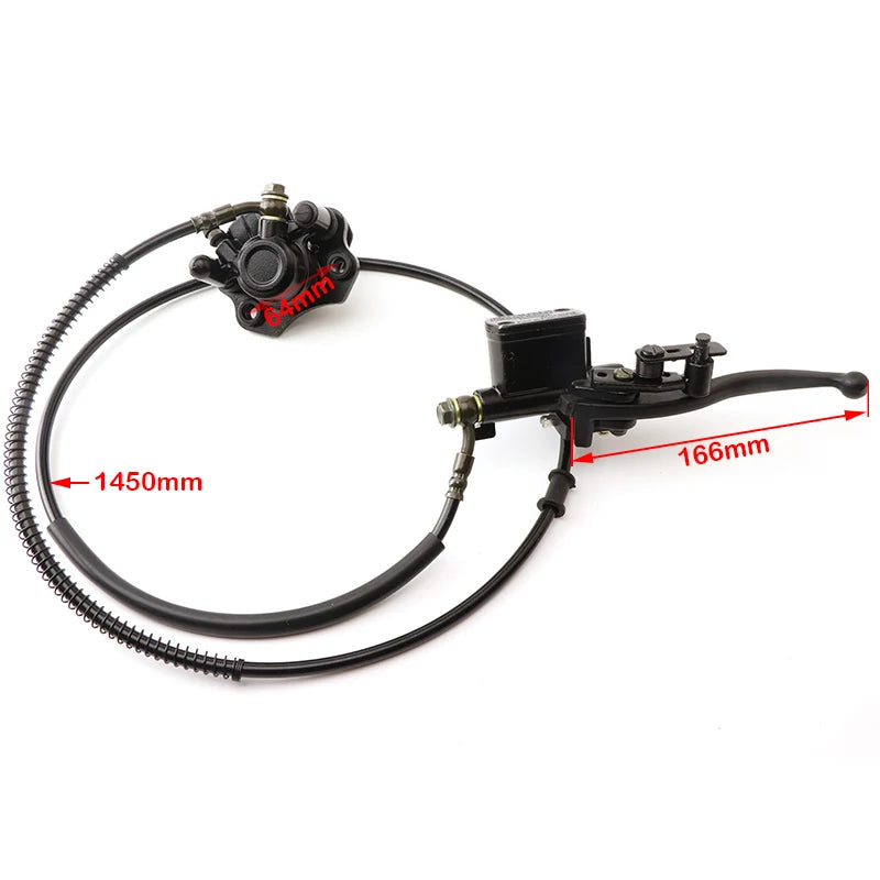 Front or Rear Disc Brake Master Cylinder Hydraulic Caliper Assembly For 50cc 70cc 90cc 110cc 125cc ATV Buggy Quad Bike Parts