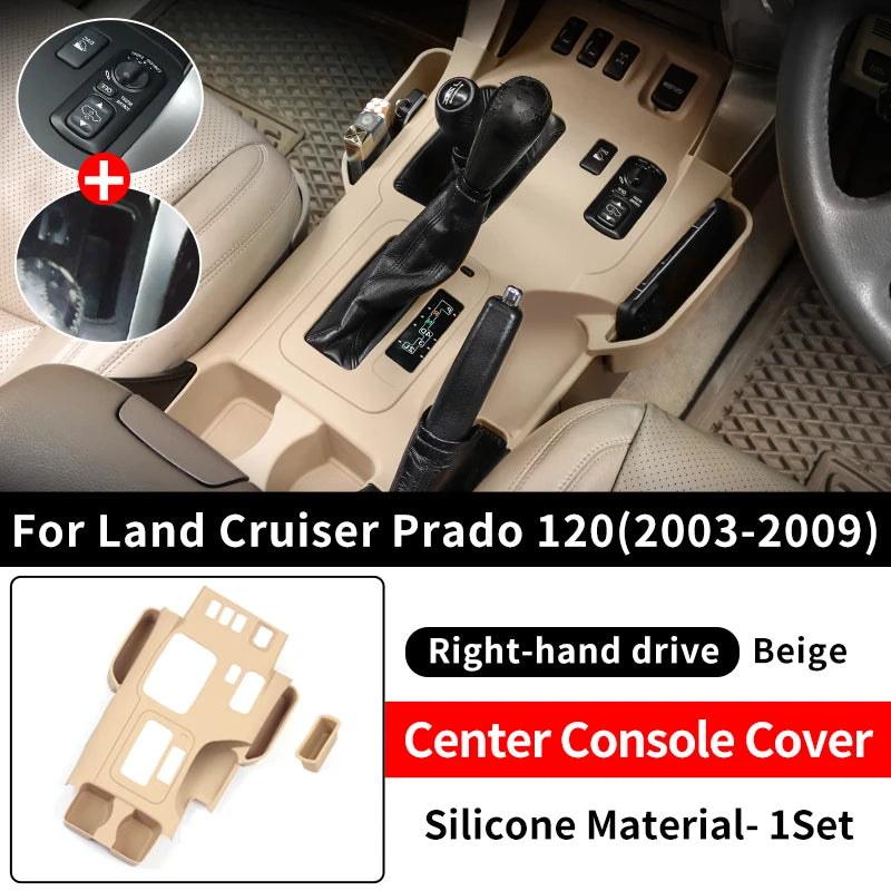 For 2003-2009 Toyota Land Cruiser Prado 120 LC120 Central Control Protective Cover Dust Proof Automotive Interior Accessories