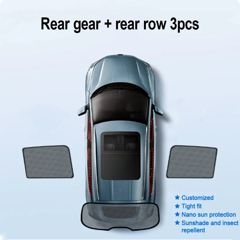 Cover For Leopard 8 BYD Denza B8 Fang Cheng Bao 8 2024-2026 Window Mesh Sunshade Side Shield Windshield Curtain Auto Accessories