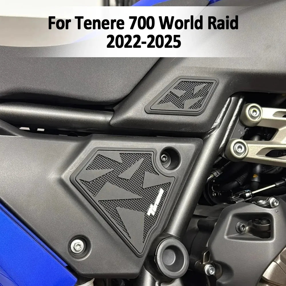 Tank Pad Sticker For YAMAHA TENERE 700 World Raid T700 T7 Tenere700 World Raid 2025 Motorcycle Non-slip Side Fuel Tank Stickers