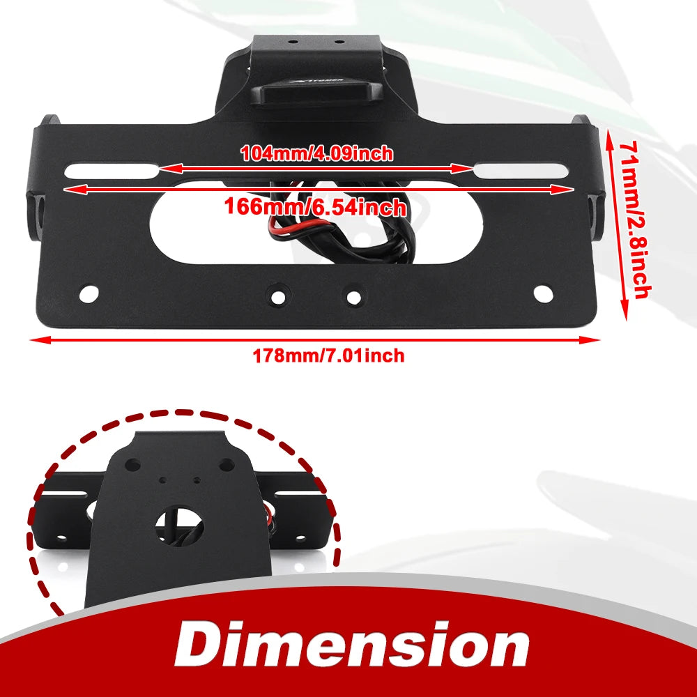 Rear Tail Tidy Fender Eliminator License Plate Holder Bracket Panigale V4/S V2/S Streetfighter V4/S V2/S 2025-2026 For Ducati
