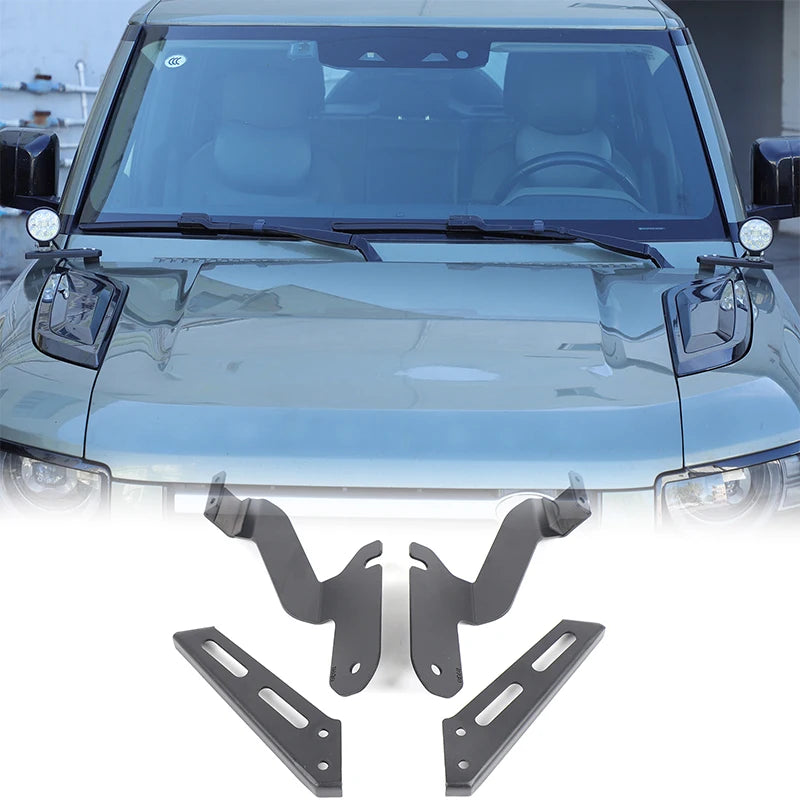 For Land Rover Defender 90 110 130 2020+ Aluminum Alloy Black Car Tailgate Window Storage Fence Foldable Pallet Rack Accessories
