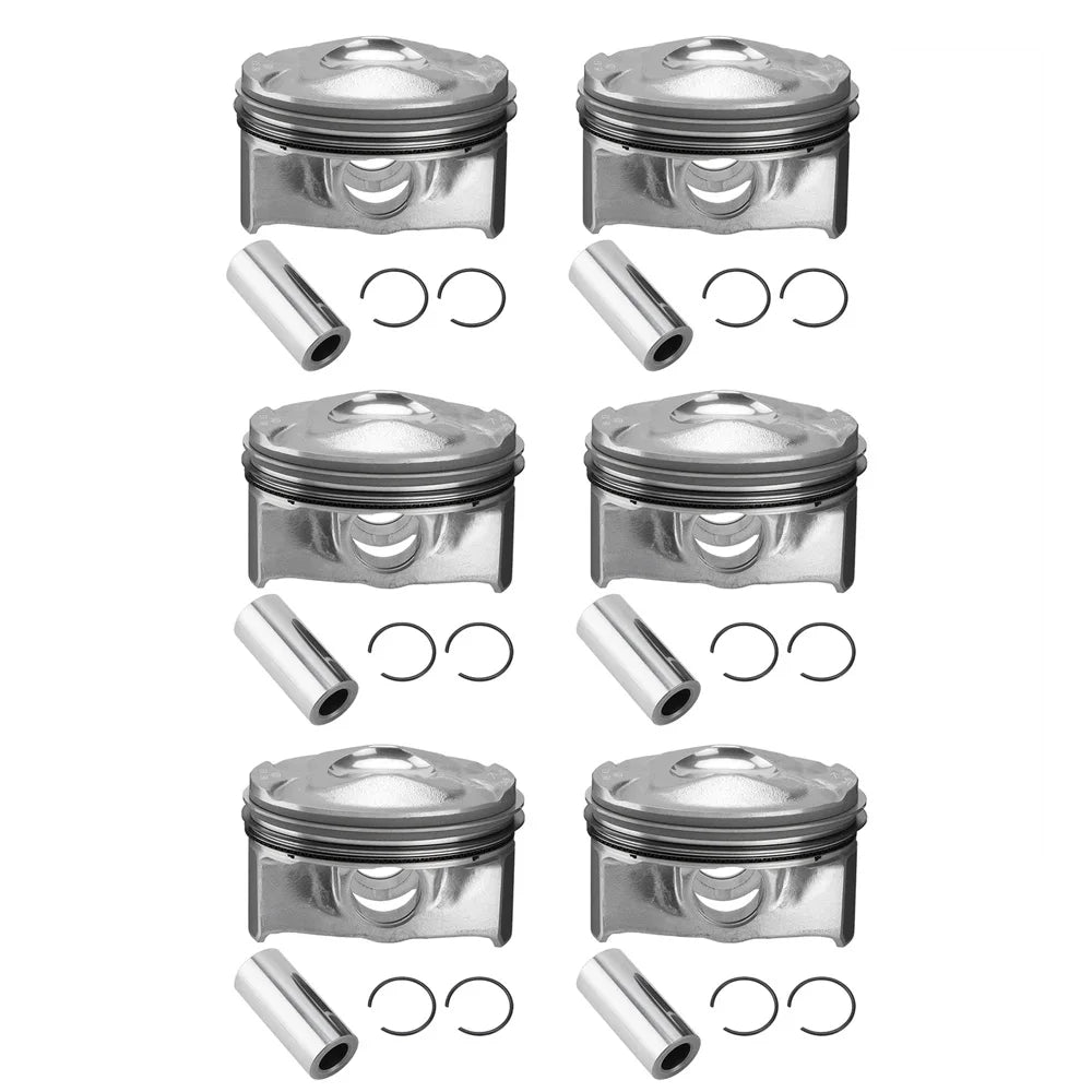 Engine Parts Piston & Rings Set Fit 3.0 L V6 Gas 306PS AJ126 For Jaguar XF XF XJ F-Pace F-Type Range Rover Discovery 3.0L