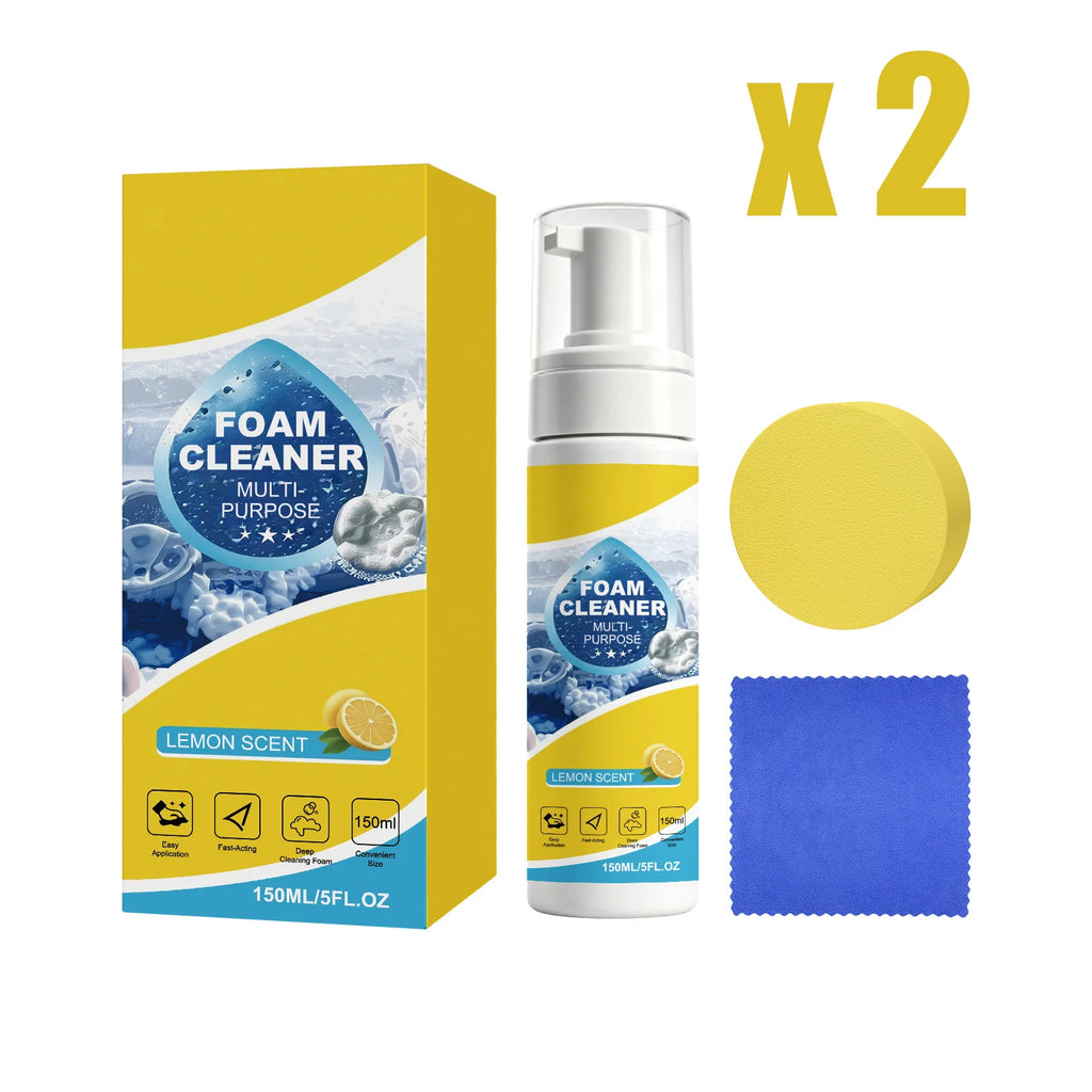Multi Purpose Foam Cleaning Kit Deep Stain No Scrub Car Interior Universal Detailing Set Household Auto Care Treatment Set