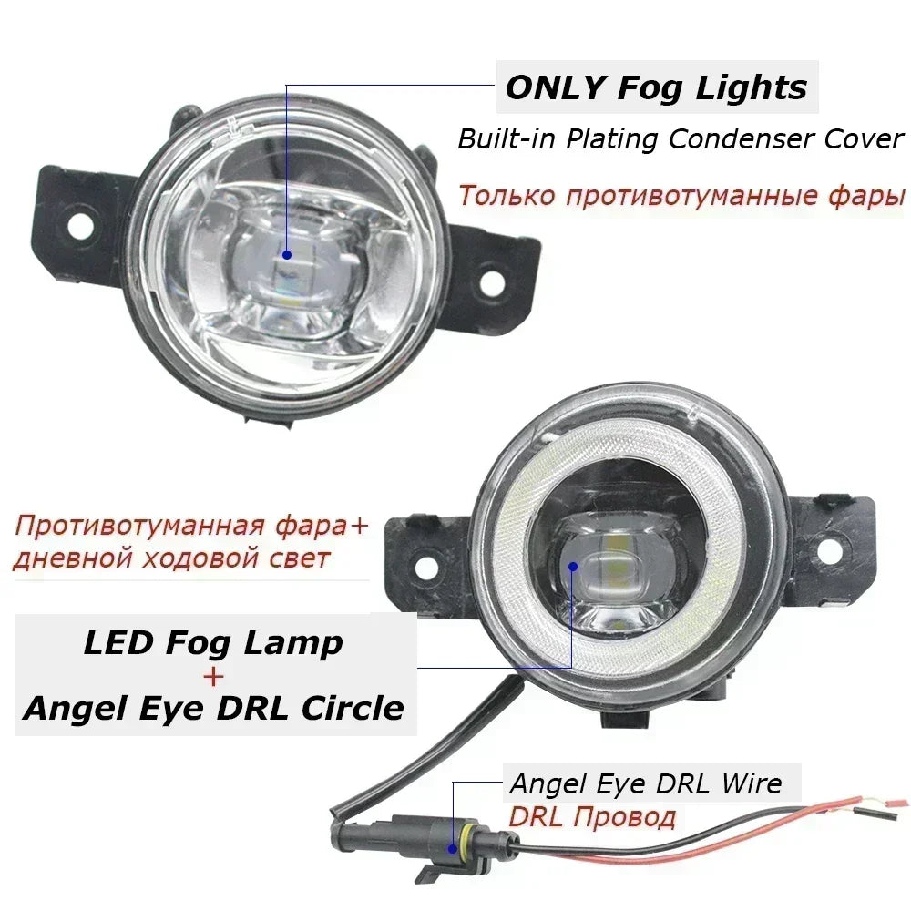 عدسات مصابيح ضباب LED فائقة السطوع 30 واط لسيارة Oting Paladin 2024 2025 Terra 2018 2019 2020 PTF DRL سهلة التركيب ومقاومة للماء بمعيار IP68