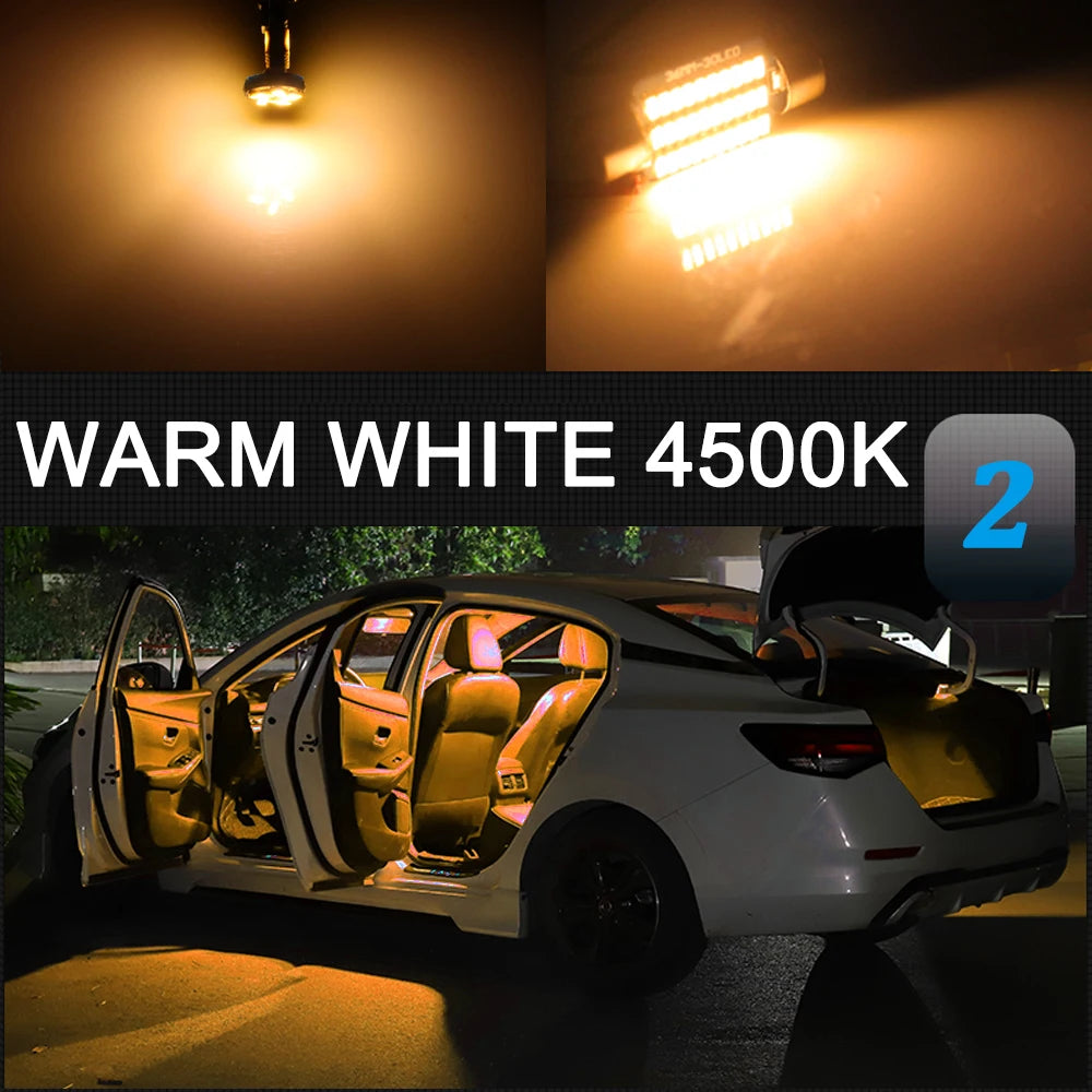 8 قطع مصابيح LED داخلية كانباص لنيسان نافارا NP300 فرونتير 2016 2017 2018 2019 2020 2021 2022 مصباح قراءة للسيارة للأبواب ولوحة الترخيص