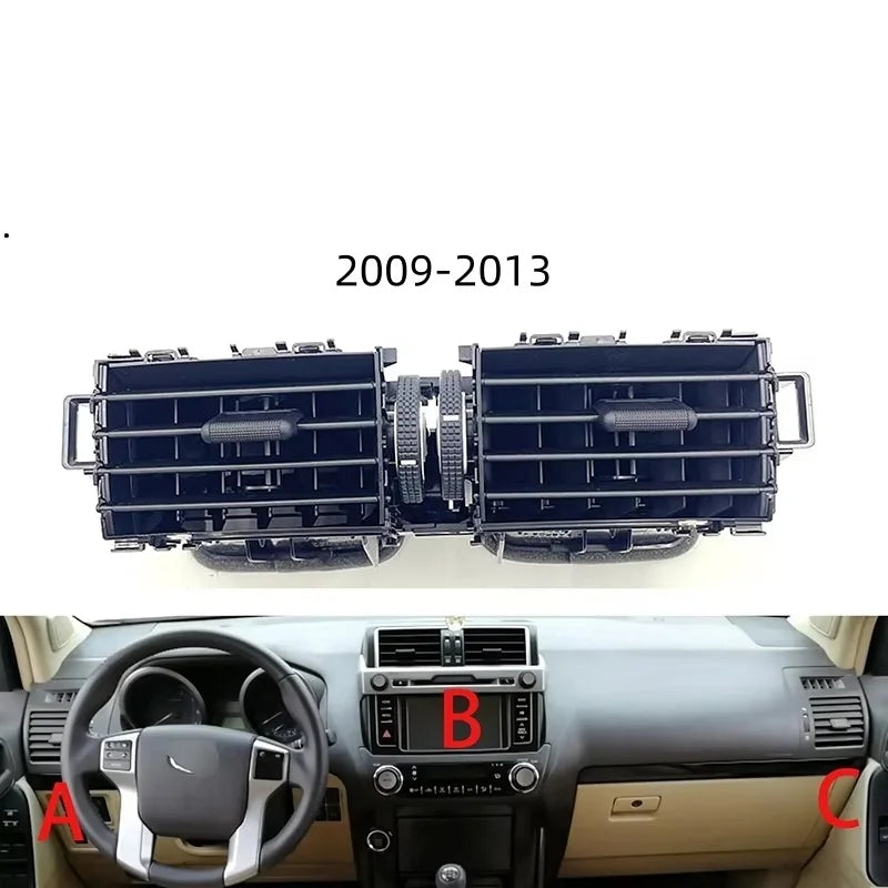 فتحات تكييف هواء السيارة لمكيف تويوتا لاند كروزر برادو 2700 LC150 2009-2013 لوحة LC150