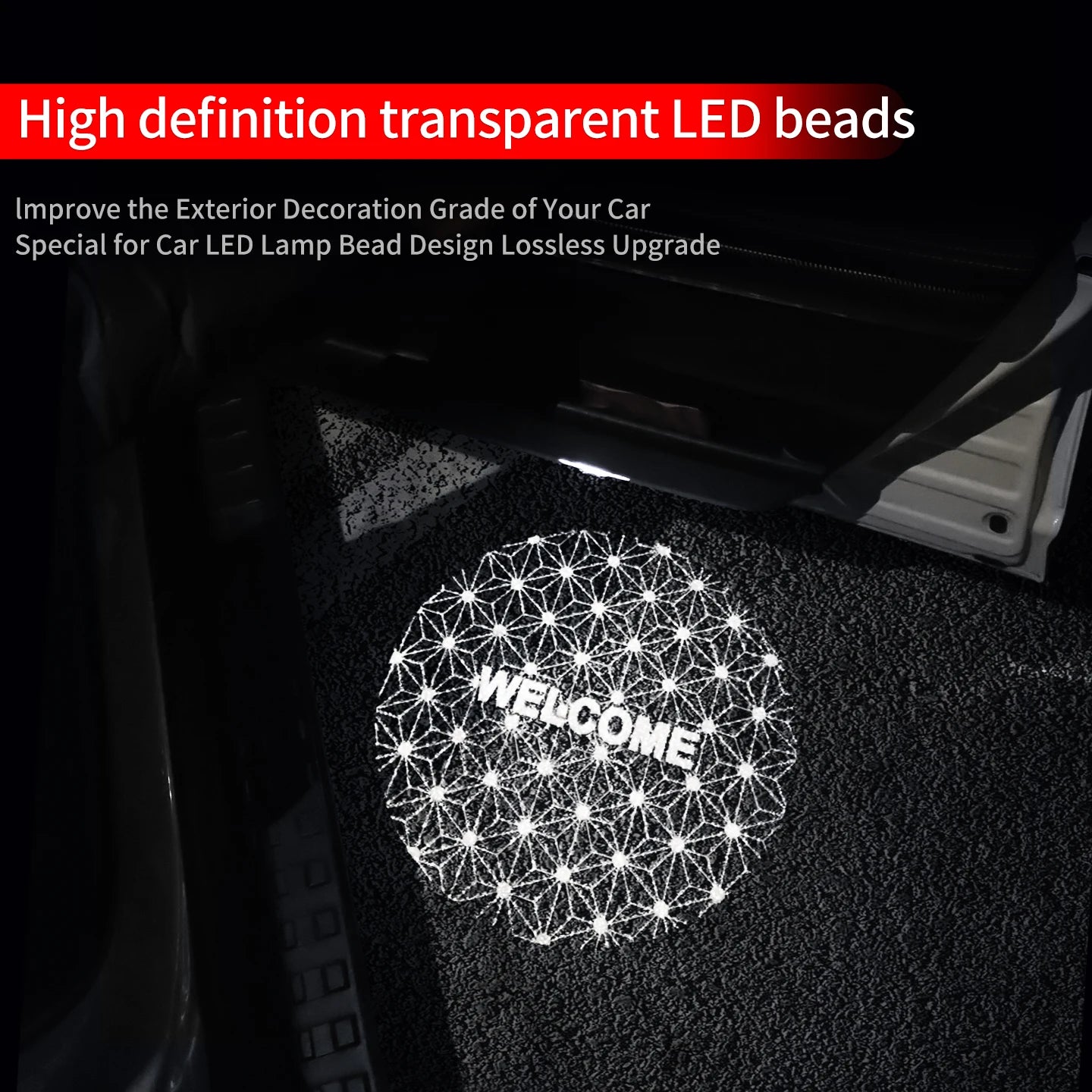 For 2022-2026 Toyota Land Cruiser 300 Dual Color Door Welcome Light LED Courtesy Projector Welcome to LC300 Exterior Accessori