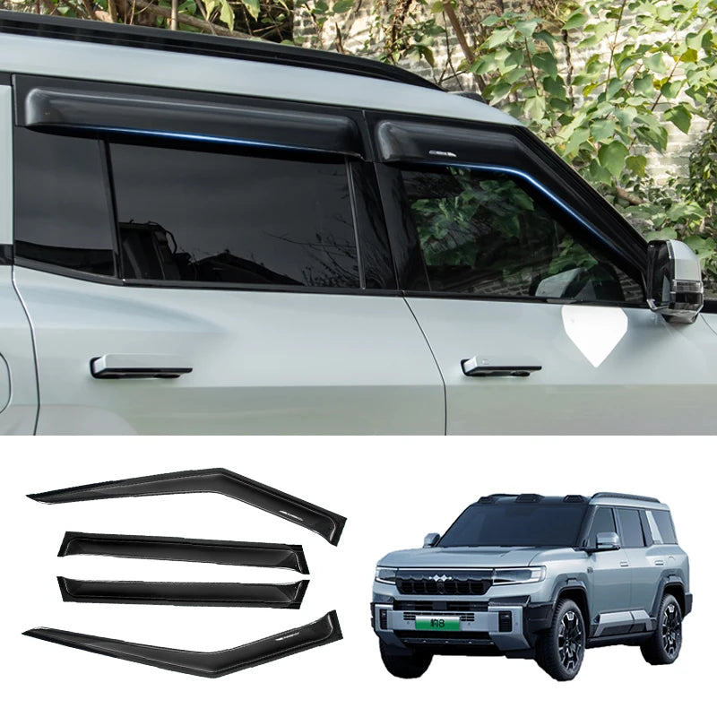 For BYD Leopard 8 Denza B8 2024+ Side Window Sunvisor Windshield Sunshade Rain Shield Car Accessories Window Exterior Upgrade