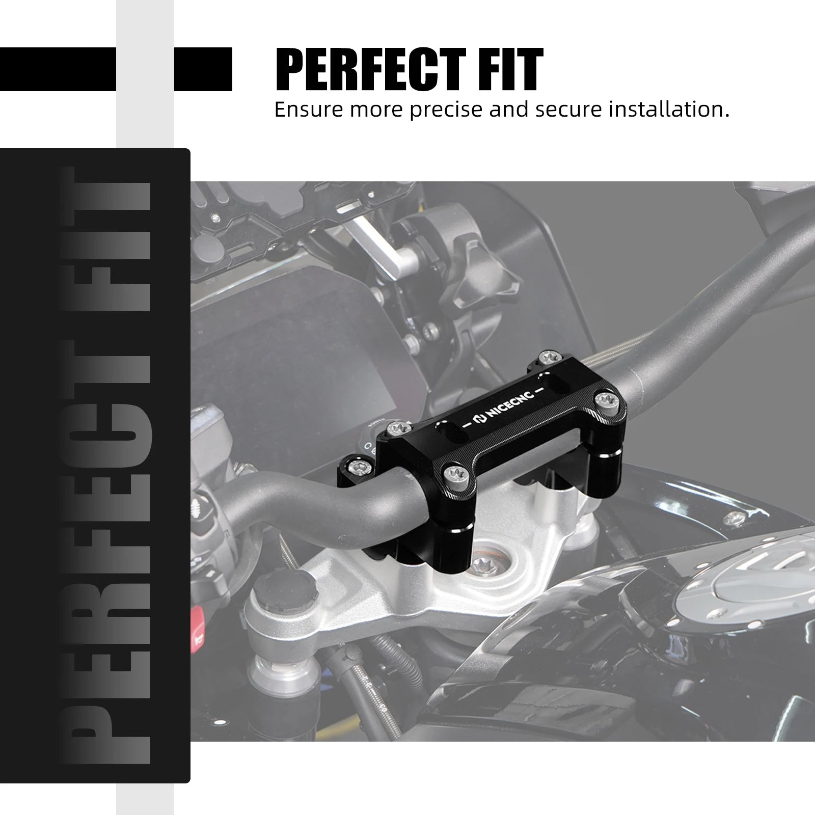 For BMW R1250GS R1200GS GSA Handlebar Riser 45MM R 1250 GS R1250GS Adventure 2019-2023 R 1200 GS R1200GS Adventure 2014-2018