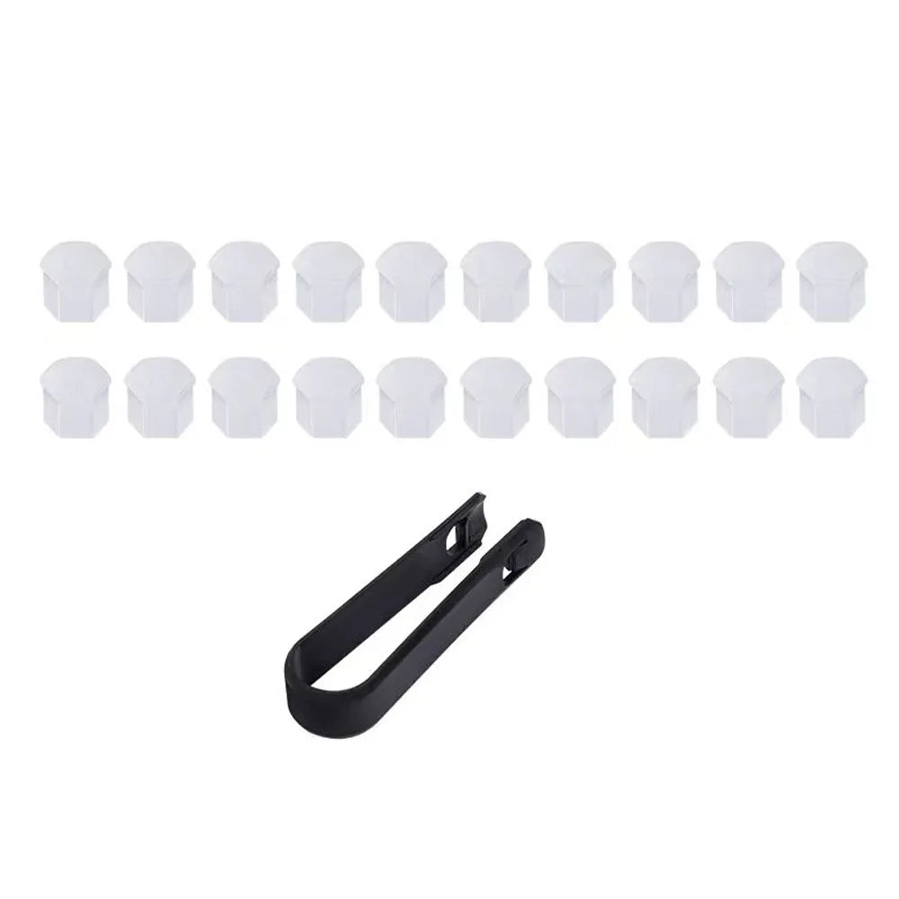 Wheel Hub Screw Cover Protective Cover Modified Decoration Blackened Screw Cap Fit For 2024 2025 BAIC JISHI Polestones 01 ROX 01