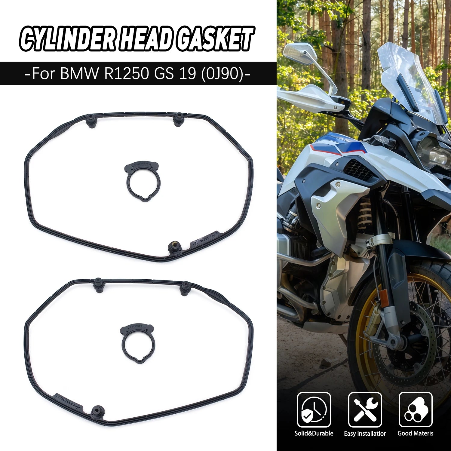 11127923596 Cylinder Head Valve Cover Gasket Seal For BMW R1250GS R 1250 GS ADV GSA R RS RT 19 20 21 0J90 K50 K51 K52 K53 K54