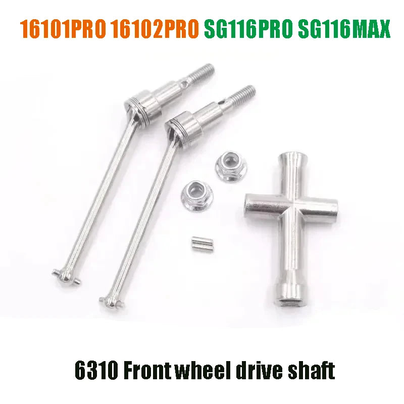 16102PROSCY 16101 PRO  SG116MAX RC Automotive Aluminum Parts Suspension Arm Steering Assembly Drive Shaft Gear Upgrade Metal Kit