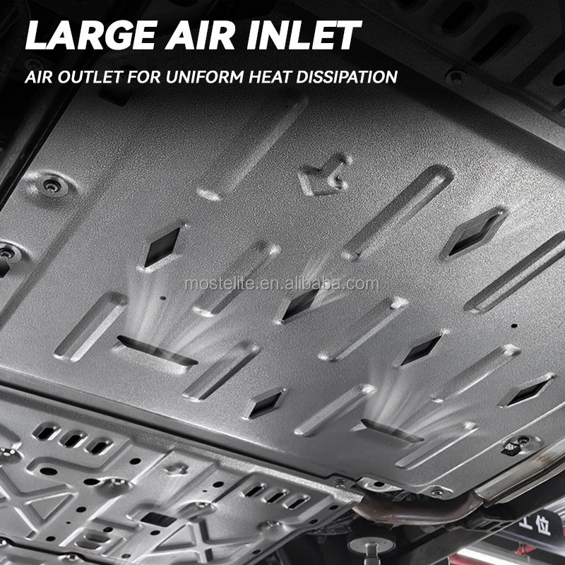 High Quality Aluminum Motor Battery Guard Under Bottom Protection Engine Guard Chassis Skid Plate For BYD Leopard 8 Accessories