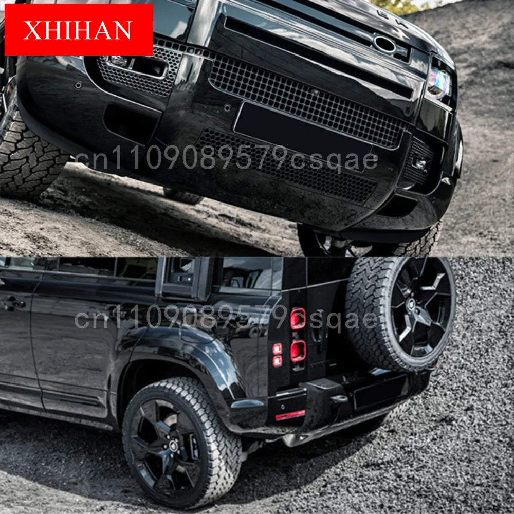 Car Body kit for Land Rover Defender 90 110 130 007 20-25 modified Front Rear Bumper Lip Bumper lower guard Spare Tire Cover