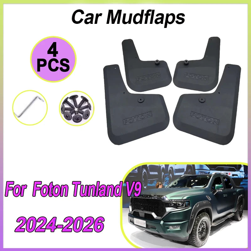 Car Mudguard For Foton Tunland V9 Accessories Mars 7 9 V7 2024 2025 2026 Mud Flaps Guard Fenders Splash Wheels Car Accessories