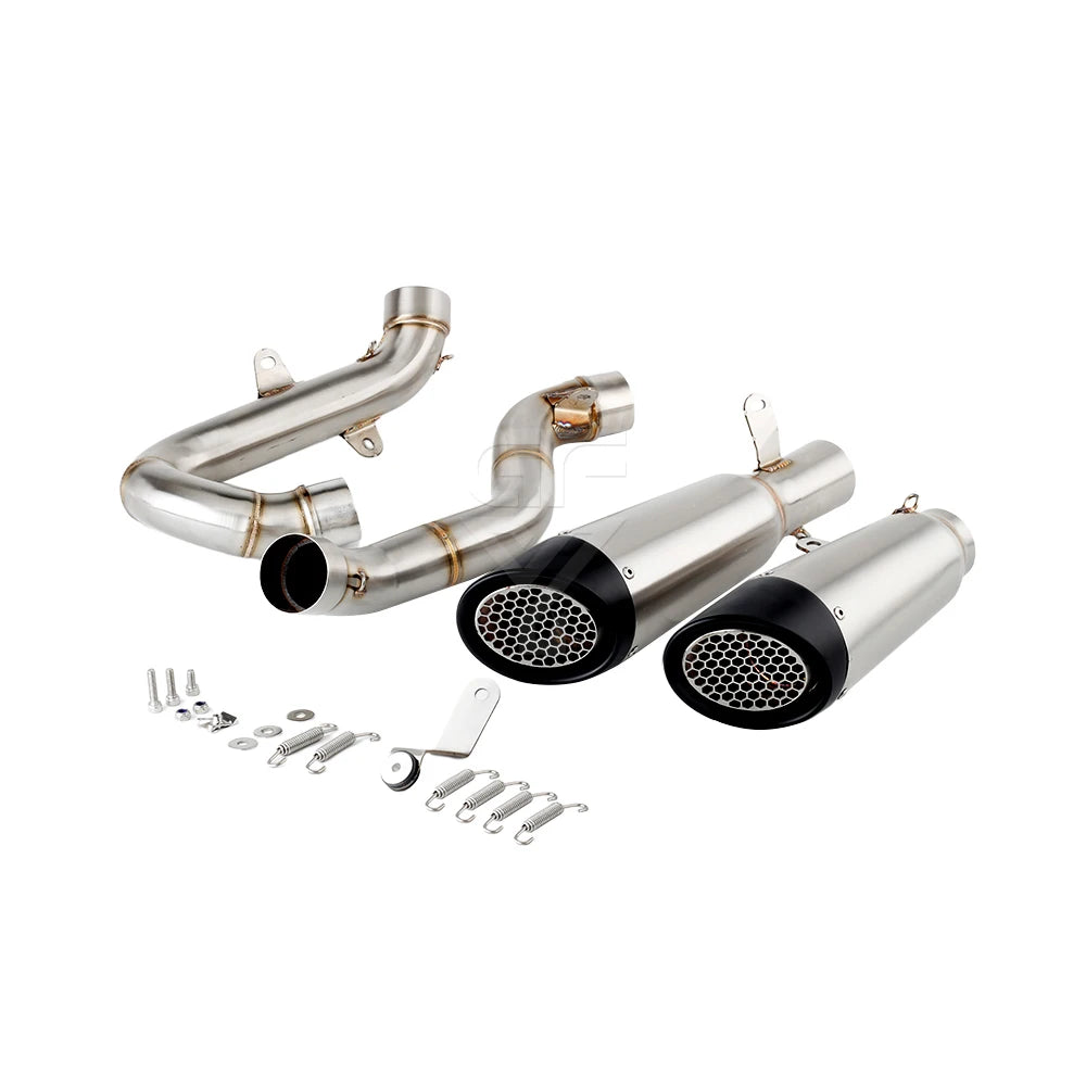 For Ducati Panigale V4 / S 2018 to 2023 StreetFighter V4 2020-2022 Escape Slip-on Motorcycle Exhaust Muffler With Link Pipe