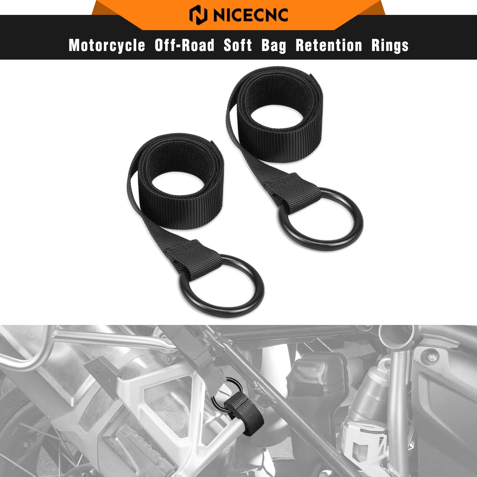 Motorcycle ATV UTV Soft Bag Retention Rings For Yamaha Tenere 700 XTZ 700 BMW R1250GS R1200GS GSA KTM 790 890 Duke Adventure