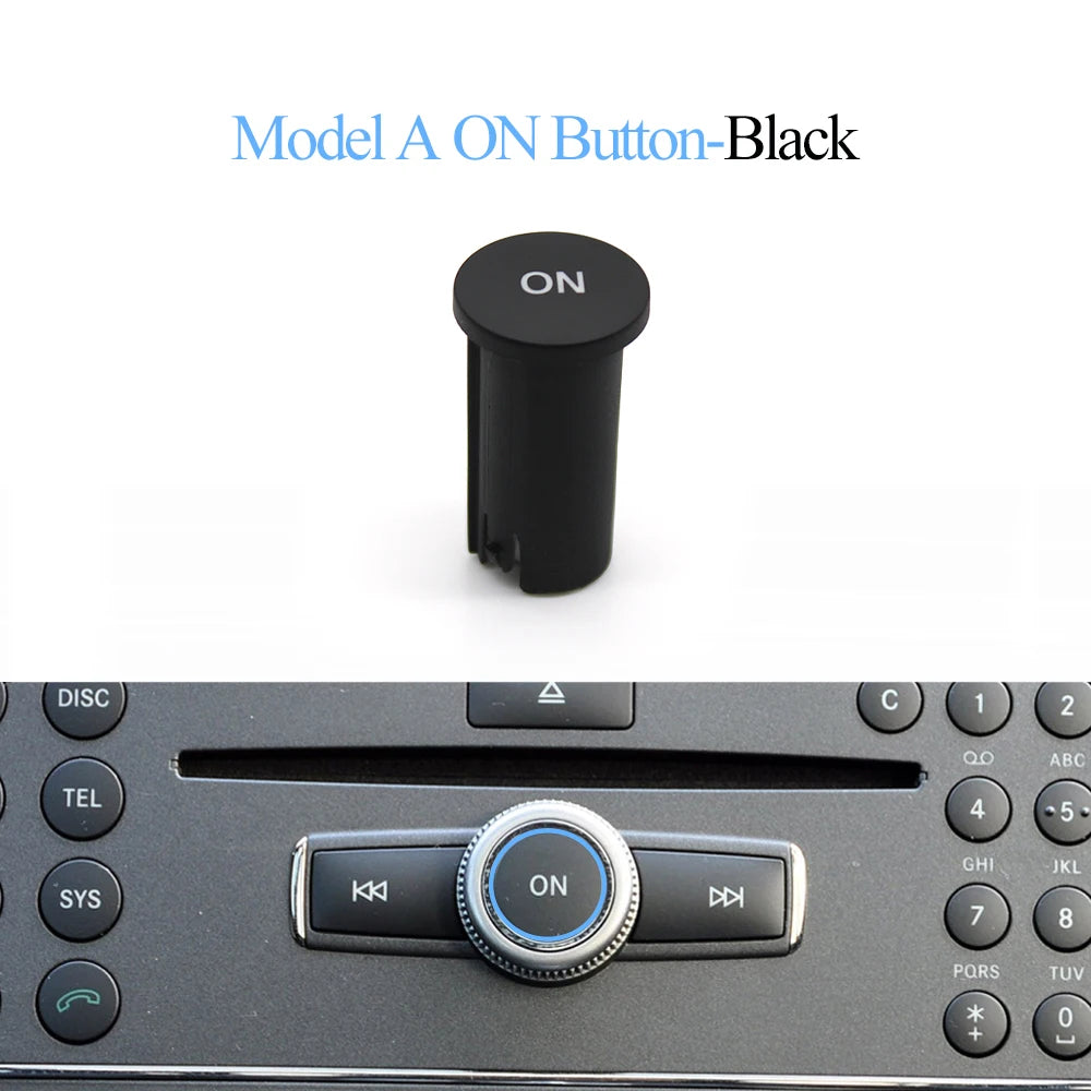 Front Center Console Radio CD Player Button Knob ON Button Switch Cap For Mercedes Benz W204 X204 W212 W207 W218 W166 W156 W176