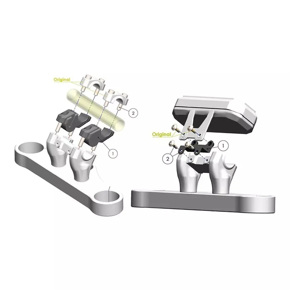 Motorcycle riser height increase code height increase bracket handlebar height increase for YAMAHA MT 07 MT07 MT-07 2021-2023