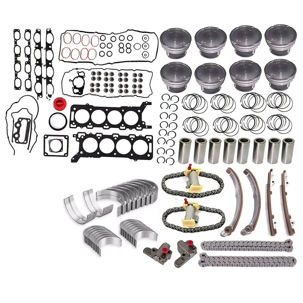 448PN Engine Overhaul Kit Timing Gasket Bearing Piston Ring Set For Land Rover 4.4L 4.4 L T GAS Engine Repair Spare Parts 05-13